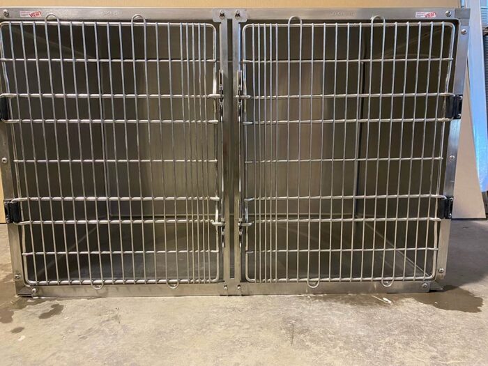 Shor-Line Double Door Stainless Cage 48" x 30" – Type 3